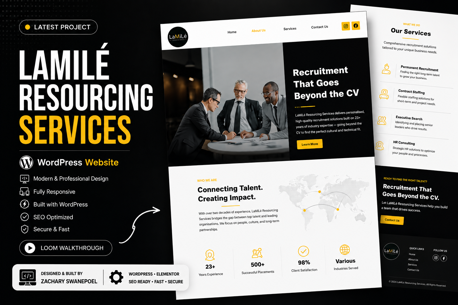 Latest public website project — LaMiLé Resourcing Services