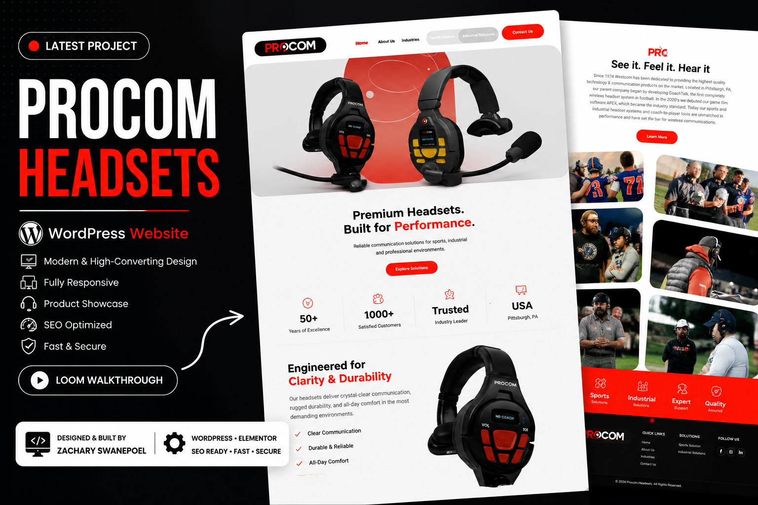 Procom website redesign project